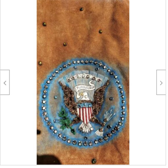 Tony Alamo Leather Jacket USA Patriotic Vintage - Picture 8 of 9